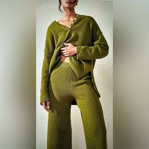 Free people hailee sweater set medium